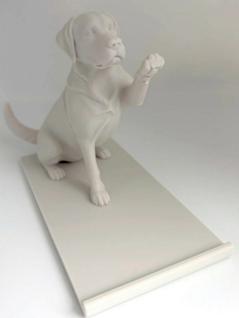 Hand Crafted Labrador Retriever Raised Paw Phone Holder - Picture 2 of 2